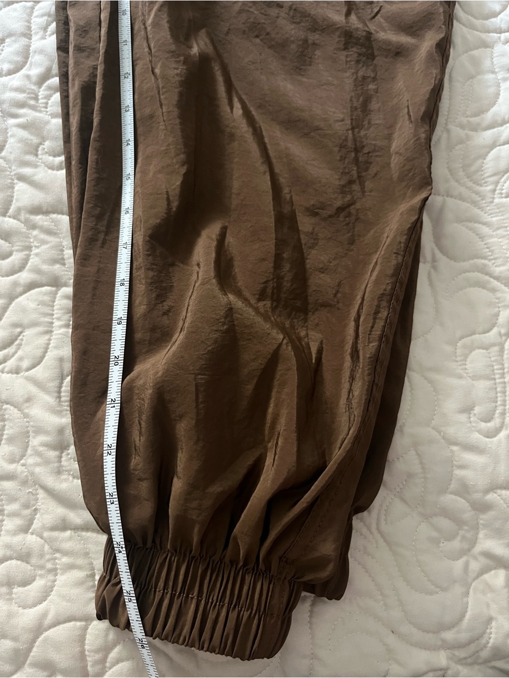 Zara Brown Elastic-Waist Track Pants Size Small - Picture 5 of 5